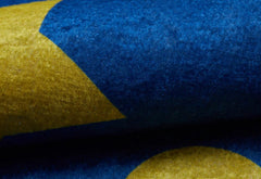 Hefei Blue Figured Digital Print Kids Rug