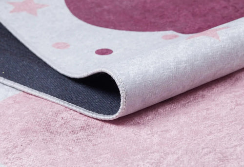 Kids Digital Print Rug – White Sky Design | Non Slip, Antibacterial Playroom Carpet