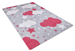 Kids Pink Rug - Digital Print Carpet | Antibacterial, Non Slip Children's Area Rug