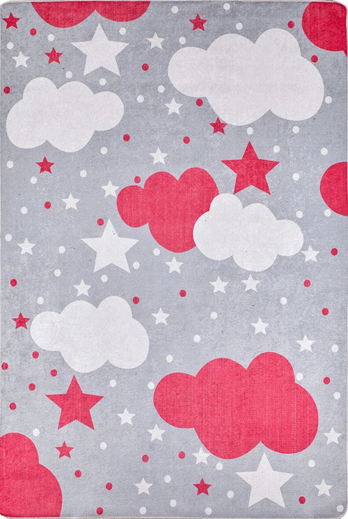 Kids Pink Rug - Digital Print Carpet | Antibacterial, Non Slip Children's Area Rug