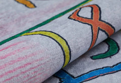 Kids Pink Rug - Digital Print Figured Carpet | Non Slip, Antibacterial Playroom Mat