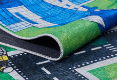 Nanchang Green Figured Digital Print Kids Rug