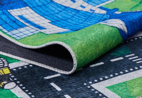 Nanchang Green Figured Digital Print Kids Rug