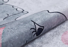 Kids Pink Rug - Digital Print Carpet With Non Slip, Antibacterial Features