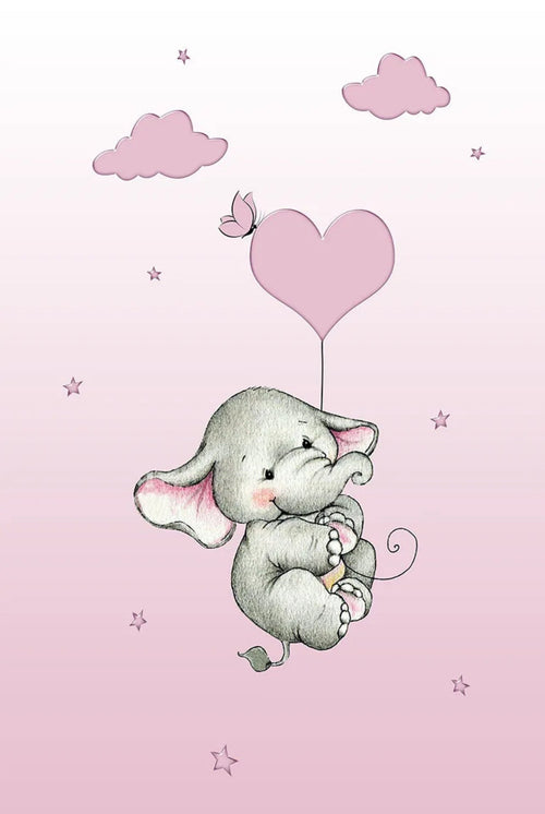 Kids Pink Rug – Digital Print Figured Design, Non Slip Washable Carpet