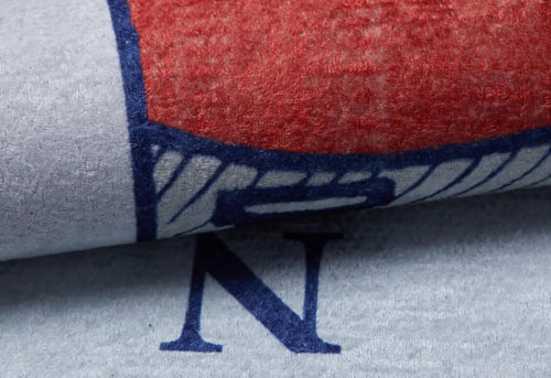 Kids Grey Rug – Non Slip Antibacterial Digital Print Carpet for Playroom Floor