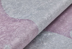 Kids Pink Rug - Digital Print Non Slip Washable Figured Pattern Carpet