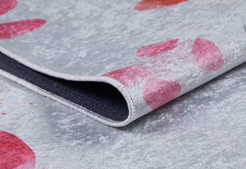 Kids Digital Print Rug - White Figured Antibacterial Non Slip Carpet