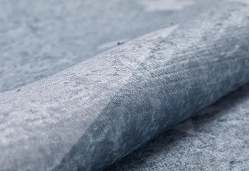 Barselona Grey Figured Digital Print Kids Rug