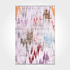 Modern Chenille Area Rug - Washable Non Slip Kilim Flatweave Carpet for Living Room