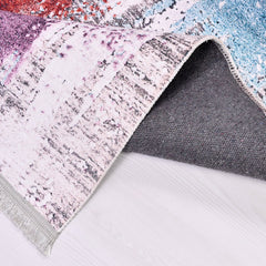 Modern Chenille Area Rug - Washable Non Slip Kilim Flatweave Carpet for Living Room