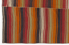 Girit Multy Striped Wool Handmade Area Rug 4'10" x 12'5"