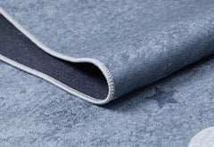Kids Digital Print Rug - Grey Figured Non Slip Antibacterial Children's Area Rug