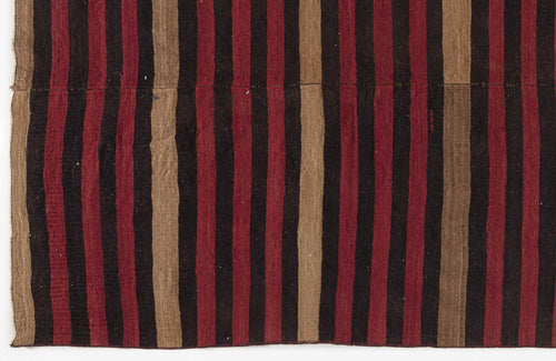 Girit Multy Striped Wool Handmade Area Rug 6'0" x 9'6"