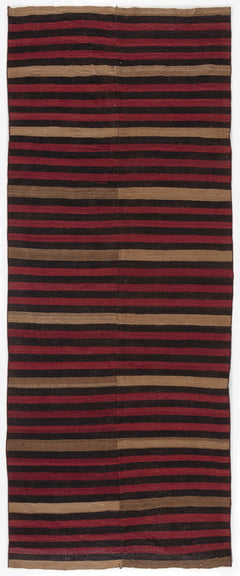 Girit Multy Striped Wool Handmade Area Rug 6'0" x 9'6"