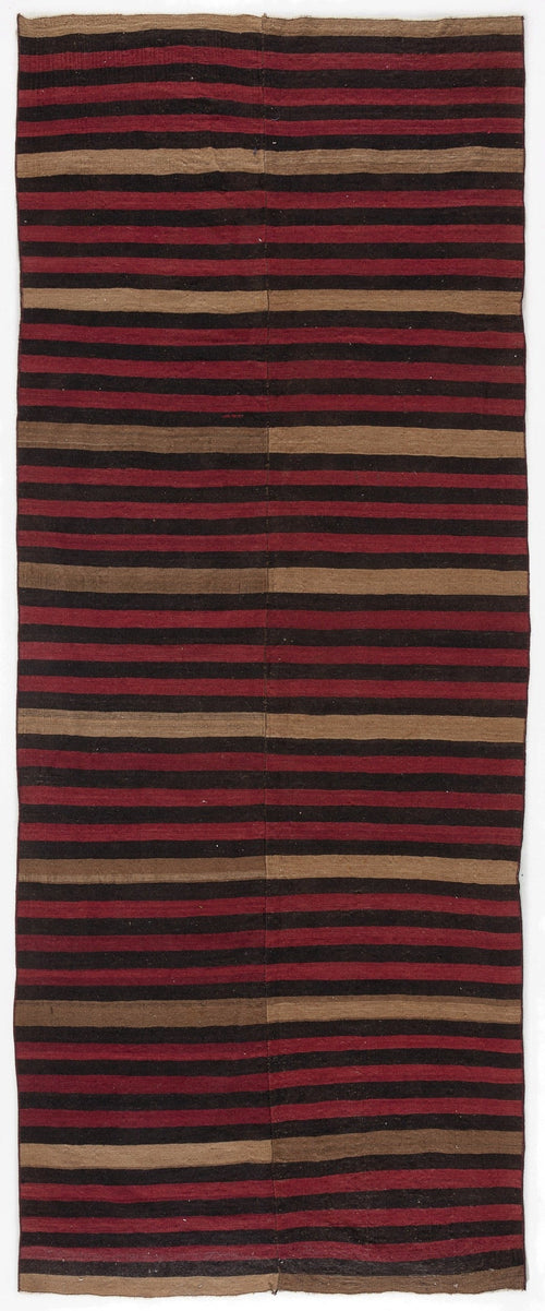 Girit Multy Striped Wool Handmade Area Rug 6'0" x 9'6"