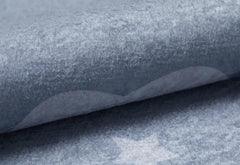 Kids Grey Rug – Digital Print Figured Pattern Carpet | Antibacterial, Non Slip Playroom Mat