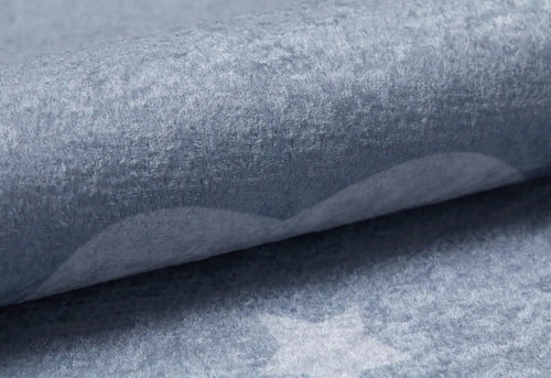 Kids Grey Rug – Digital Print Figured Pattern Carpet | Antibacterial, Non Slip Playroom Mat