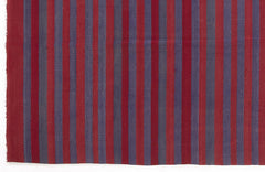 Girit Red Striped Wool Handmade Area Rug 4'9" x 11'0"