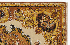 Girit Red Floral Wool Handmade Area Rug 6'6" x 10'3"