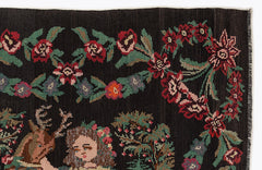 Girit Red Floral Wool Handmade Area Rug 6'8" x 10'0"