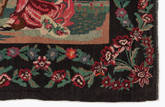 Girit Red Floral Wool Handmade Area Rug 6'8" x 10'0"