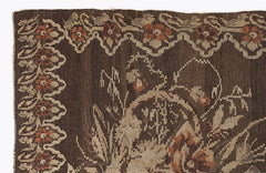 Girit Red Floral Wool Handmade Area Rug 5'9" x 9'6"