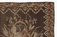 Girit Red Floral Wool Handmade Area Rug 5'9" x 9'6"