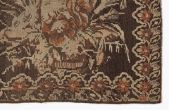 Girit Red Floral Wool Handmade Area Rug 5'9" x 9'6"