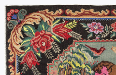 Girit Red Floral Wool Handmade Area Rug 6'8" x 10'6"