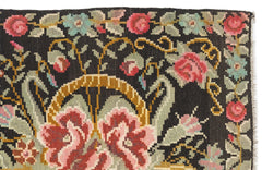 Girit Red Floral Wool Handmade Area Rug 5'9" x 11'0"