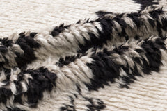 Girit Beige Floral Wool Handmade Area Rug 5'2" x 6'7"