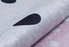 Kids Pink Rug – Digital Print Figured Design, Non Slip, Antibacterial Carpet