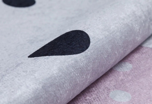 Kids Pink Rug – Digital Print Figured Design, Non Slip, Antibacterial Carpet