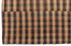 Girit Beige Striped Wool Handmade Area Rug 6'11" x 9'4"