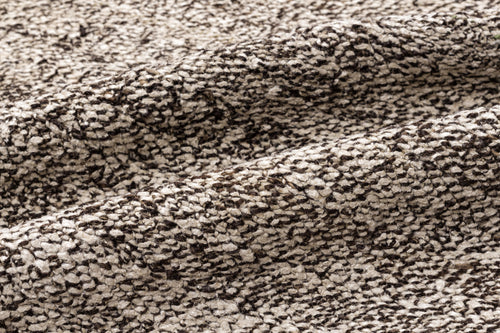 Girit Beige Striped Wool Handmade Area Rug 5'10" x 9'6"