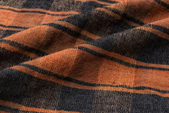 Girit Beige Striped Wool Handmade Area Rug 6'11" x 8'7"