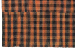 Girit Beige Striped Wool Handmade Area Rug 6'11" x 8'7"