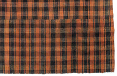 Girit Beige Striped Wool Handmade Area Rug 6'11" x 8'7"