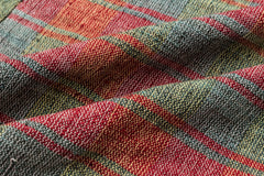 Girit Beige Striped Wool Handmade Area Rug 6'11" x 7'5"