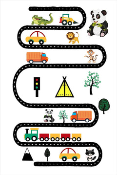 Kids Digital Print Rug – Non Slip Carpet With Antibacterial Figured Design