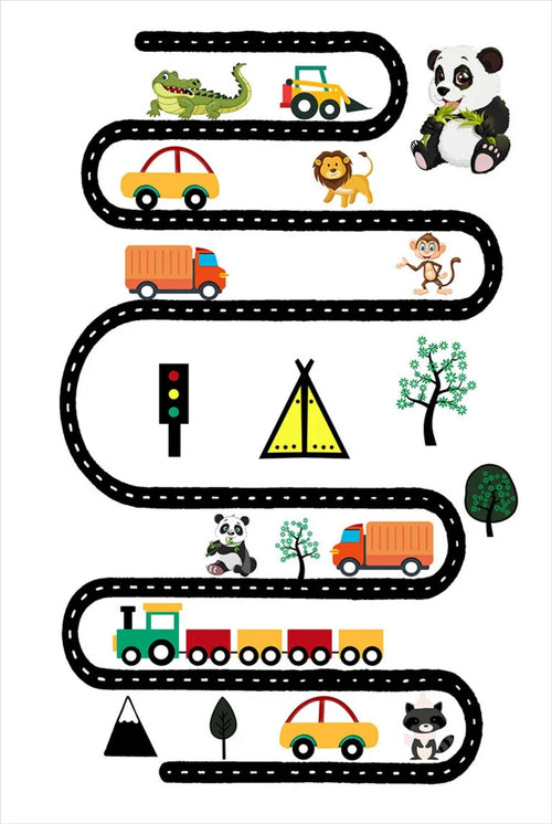 Kids Digital Print Rug – Non Slip Carpet With Antibacterial Figured Design