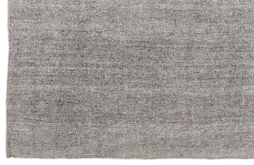 Girit Beige Striped Wool Handmade Area Rug 7'1" x 9'1"