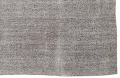 Girit Beige Striped Wool Handmade Area Rug 7'1" x 9'1"
