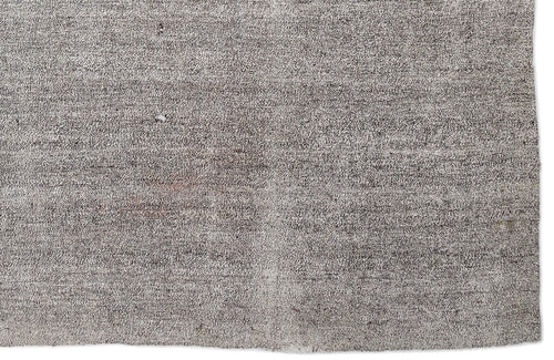 Girit Beige Striped Wool Handmade Area Rug 7'1" x 9'1"