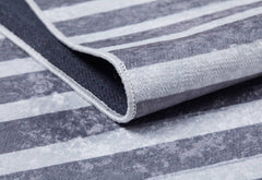 LaRioja Grey Figured Digital Print Kids Rug