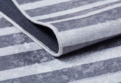 LaRioja Grey Figured Digital Print Kids Rug