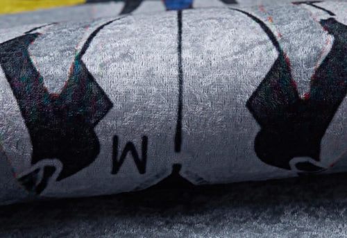 Kids Digital Print Rug – Blue Cars Figured Children's Carpet, Non Slip & Antibacterial