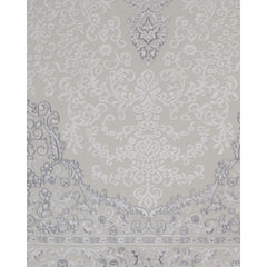 Beige Area Rug - Classic Machine Made Rug With Fringed Edges, Acrylic Carpet