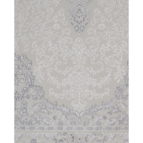 Beige Area Rug - Classic Machine Made Rug With Fringed Edges, Acrylic Carpet